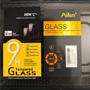 Tempered Glass Screen Protector for iPhone 17/17 pro/16 pro/ 6.3” -  2 boxes